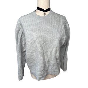 VTG Artzia Cable Knit 100% Wool Pullover Sweater Crew Neck preppy quite luxury M